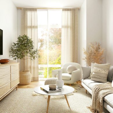white and gray sofa chair near window